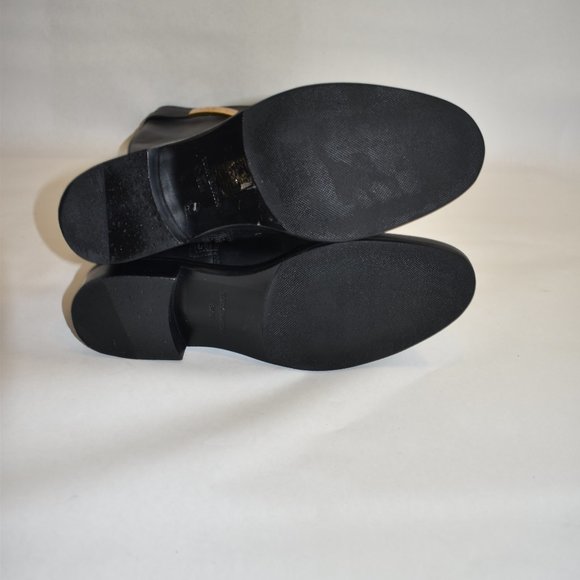 Tory Burch T-HARDWARE RIDING BOOT Black Size 8.5 M - Picture 8 of 9